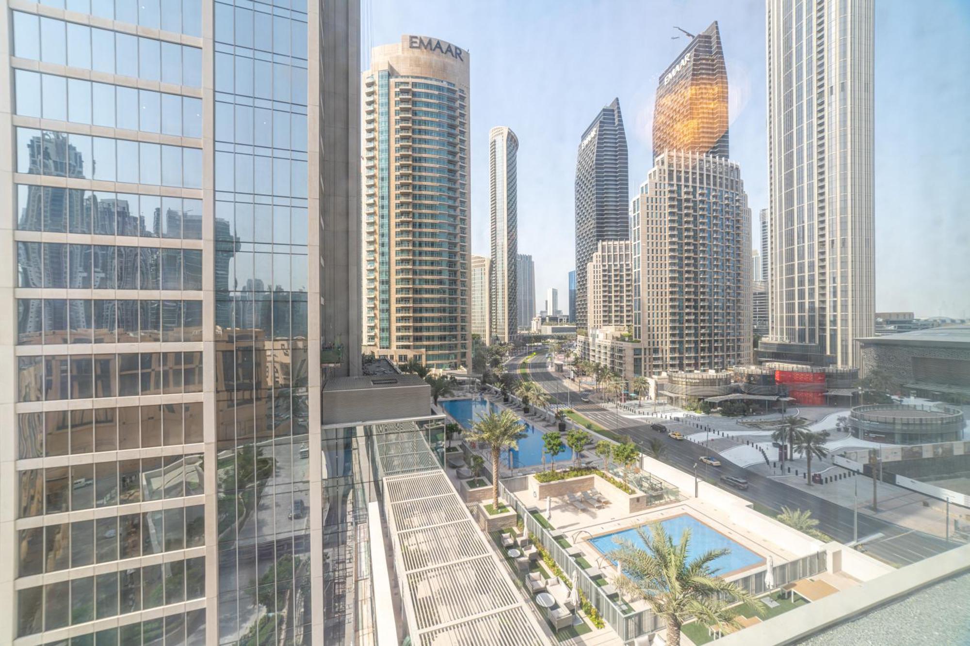 First Class 2Br With Full Dubai Boulevard View Zewnętrze zdjęcie